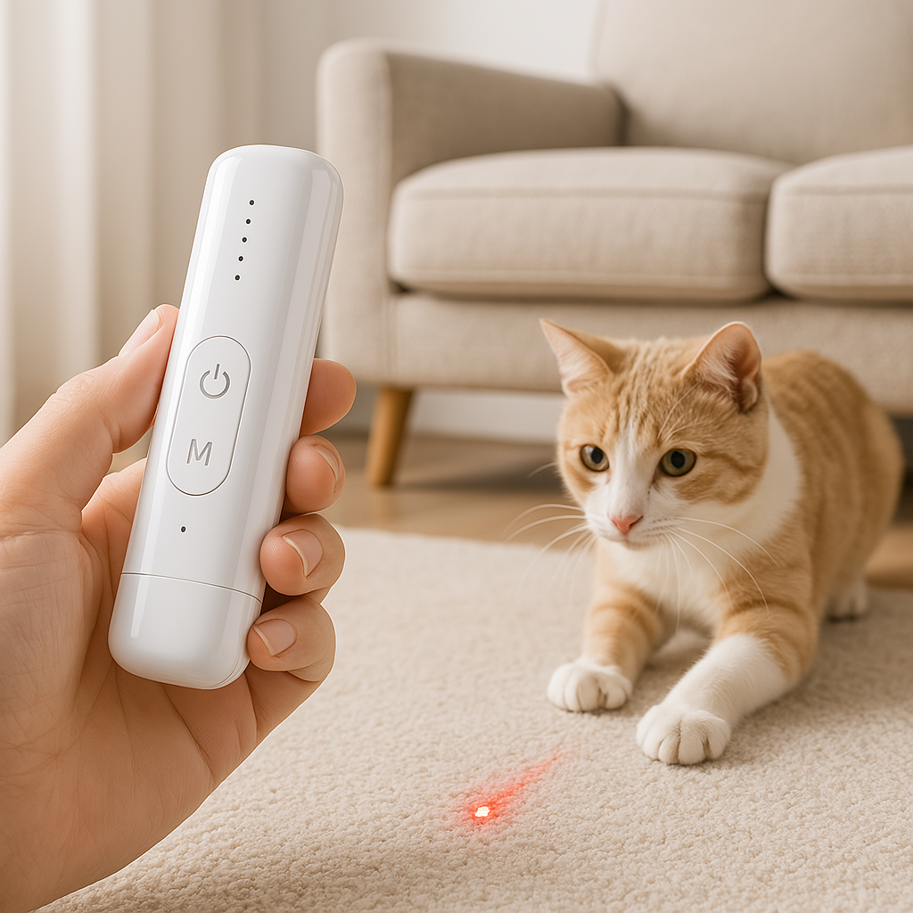 Laser Play Toy for Cats – Rechargeable and Eco-Friendly