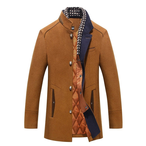 Majestic Wool Blend Overcoat - Timeless Elegance