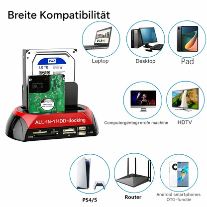 DataLink Hub | Versatile Drive Docking Station | Universal IDE & SATA Connector