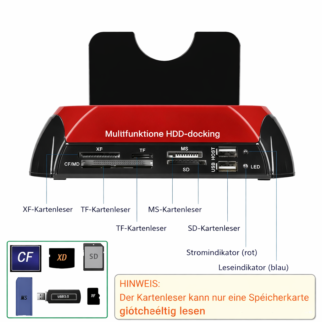 DataLink Hub | Versatile Drive Docking Station | Universal IDE & SATA Connector