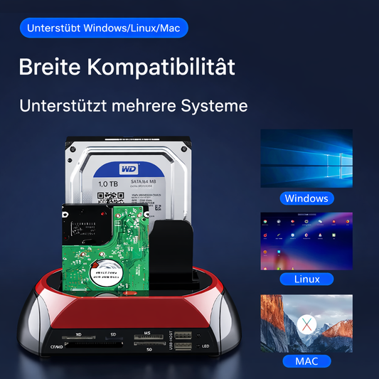 DataLink Hub | Versatile Drive Docking Station | Universal IDE & SATA Connector
