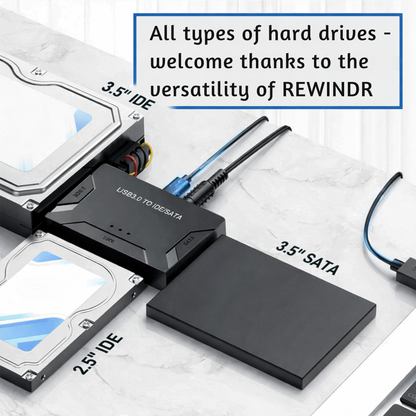 Universal Hard Drive Adapter | Fast USB Access for SATA & IDE