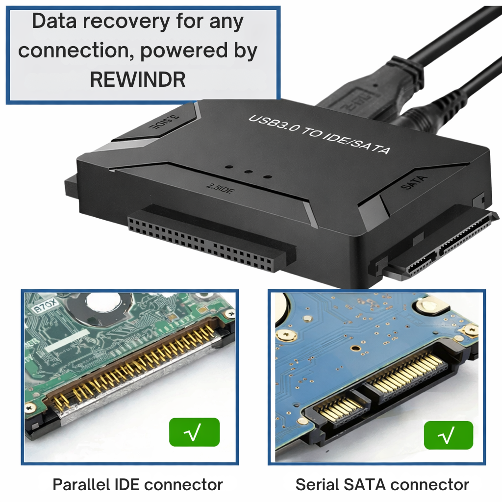 Universal Hard Drive Adapter | Fast USB Access for SATA & IDE