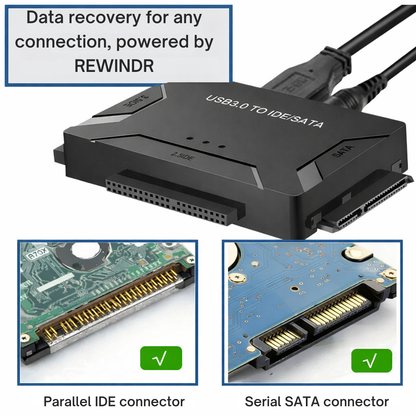 Universal Hard Drive Adapter | Fast USB Access for SATA & IDE
