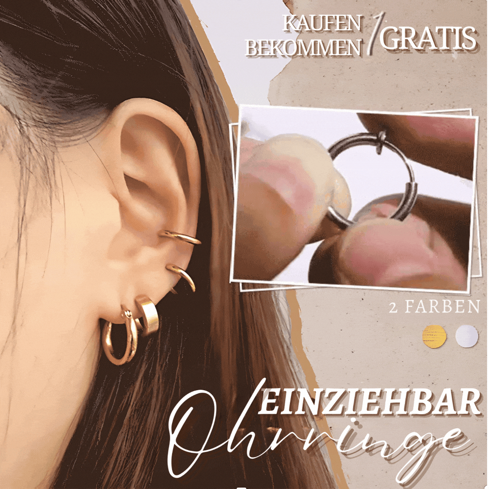 Set of 2 | Retractable Earrings - Fashionable Design [Last Day Sale]