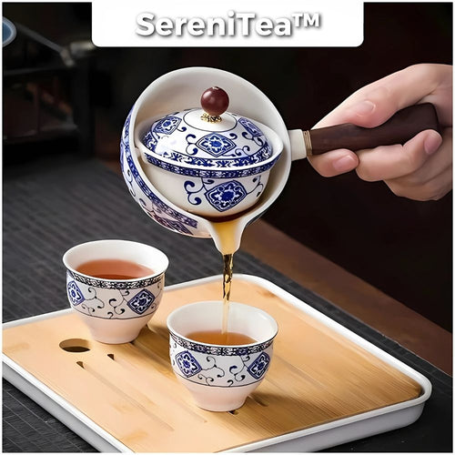 Tea Set – Timeless Elegance – Handmade – Porcelain & Glass