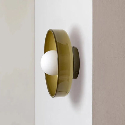 Soft LED Light Glass Ceiling Fixture in Scandinavian Style