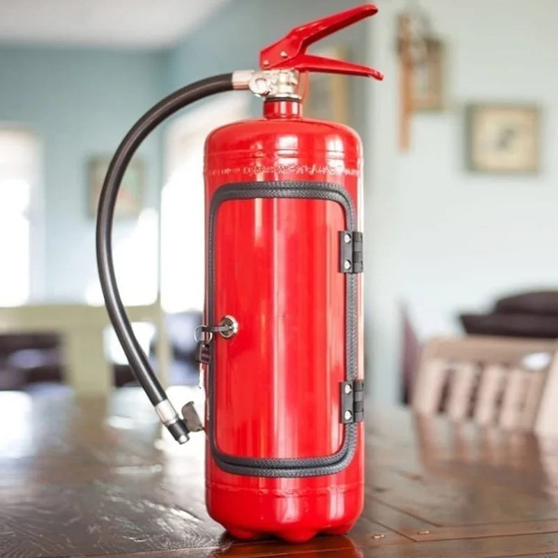 Fire Extinguisher-Style Bottle Holder | Unique Beverage Organizer