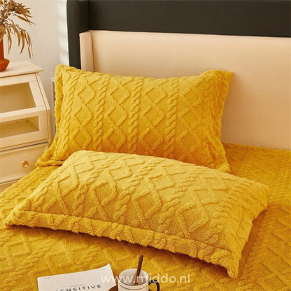 Fleece Sheet Set with Free Pillow Covers - Soft and Comfortable