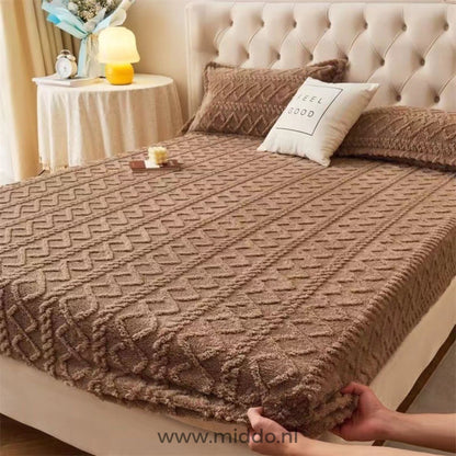 Fleece Sheet Set with Free Pillow Covers - Soft and Comfortable