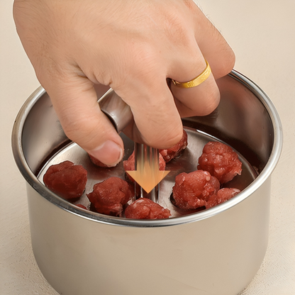 Stainless Steel Meatball Maker | Effortless Portioning in Seconds | Easy Grip & Dishwasher Safe | Perfect for Meat, Veggies & Rice