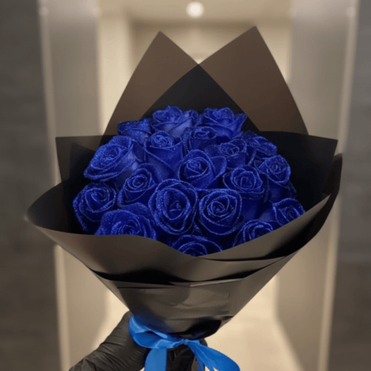 Artificial Glitter Rose for Home Decor and Romance – Everlasting Bloom