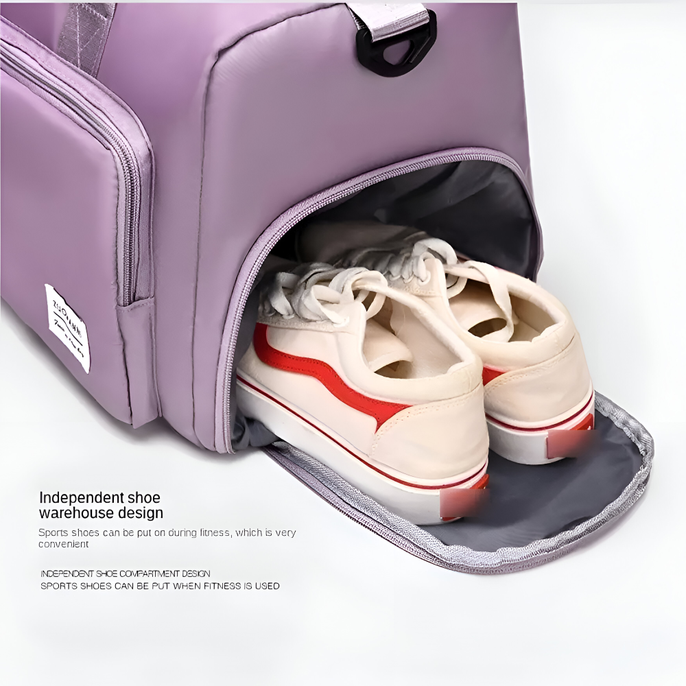 Waterproof Travel Bag with Shoe Pocket – Lightweight Weekend Luggage