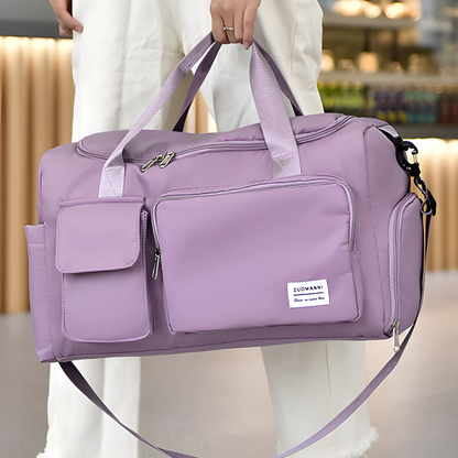 Waterproof Travel Bag with Shoe Pocket – Lightweight Weekend Luggage