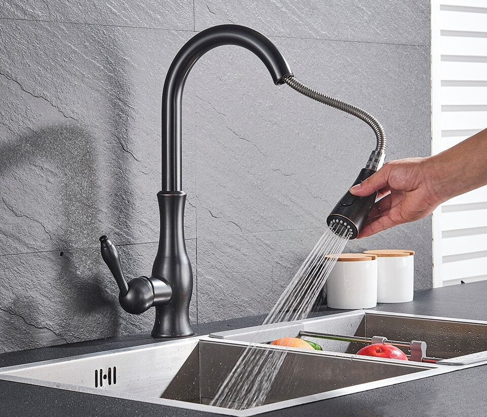 Pull-Out Kitchen Faucet for Easy Water Flow