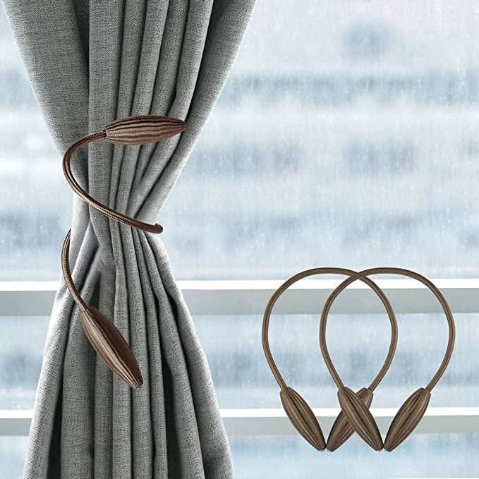 Adjustable Curtain Holders | No Tools Required | Gentle on Fabrics