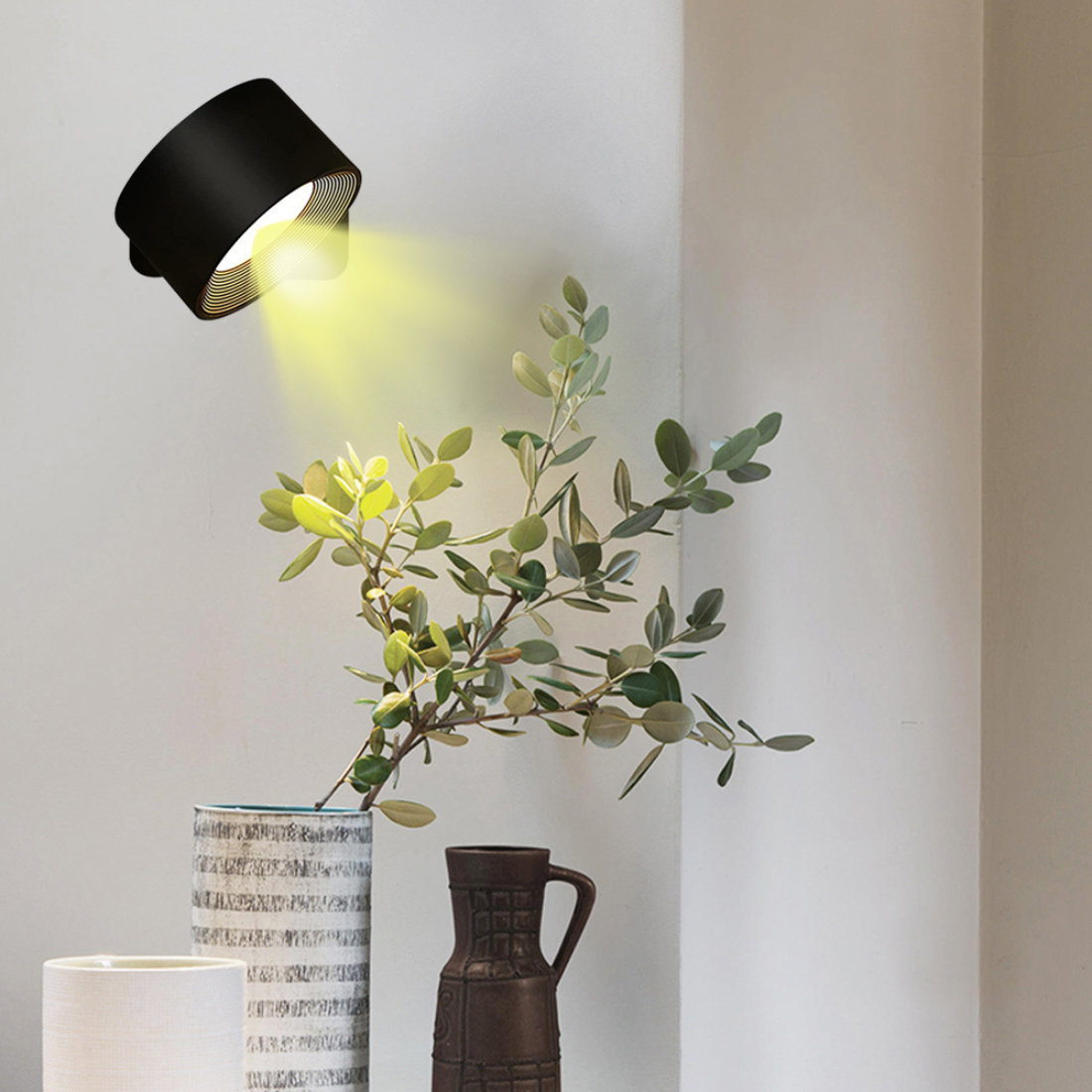 Touch Wireless Wall Light with 360-Degree Rotation