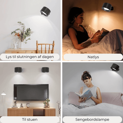Touch Wireless Wall Light with 360-Degree Rotation