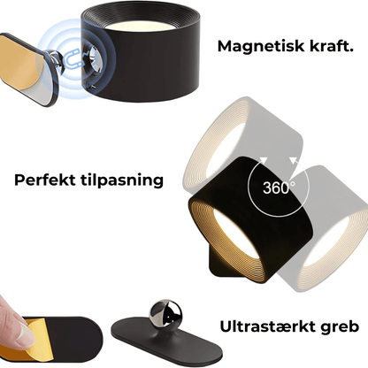 Touch Wireless Wall Light with 360-Degree Rotation