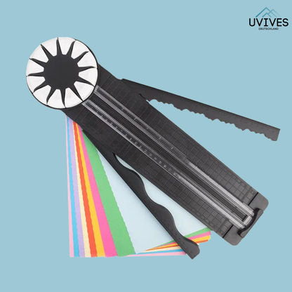 12-in-1 Paper Cutter with 360° Rotation – Versatile Cutting Tool