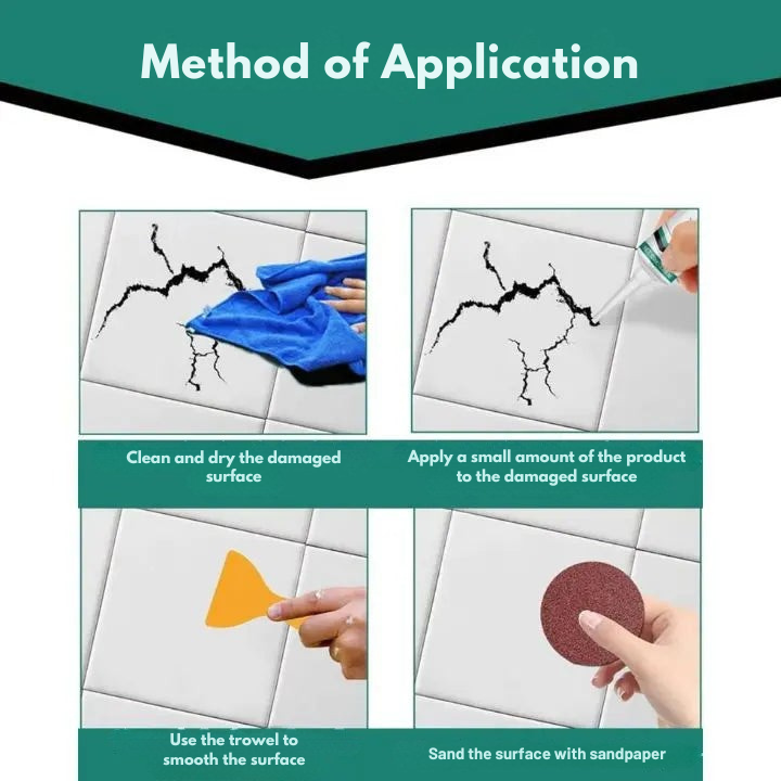 TileFix Pro | Fast-Drying Repair Paste | Waterproof Solution