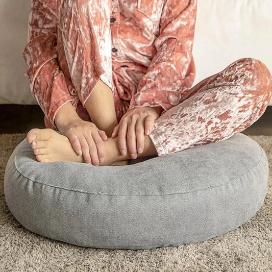 Round Meditation Cushion and Yoga Pillow for Comfortable Relaxation