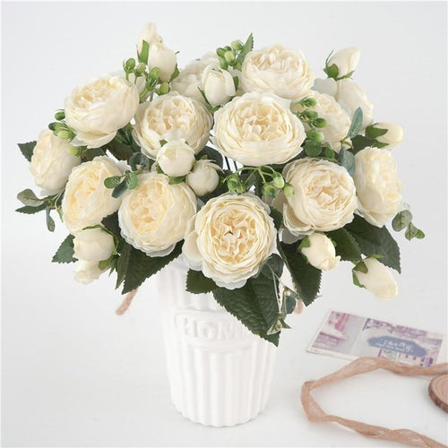 Indoor Floral Display | Graceful Peony Arrangement for Home Decor