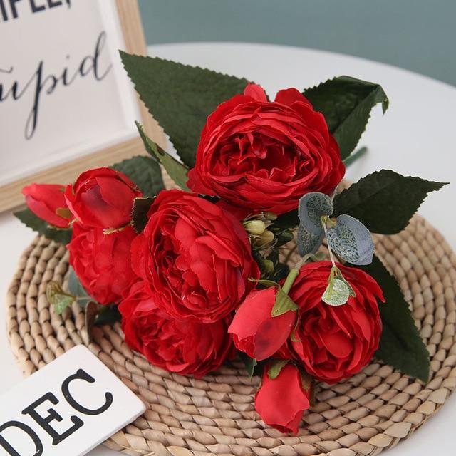 Indoor Floral Display | Graceful Peony Arrangement for Home Decor
