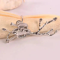 Silver Flower - Set of 4
