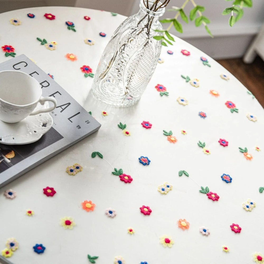 Charming Floral Lace Table Cover for Elegant Dining