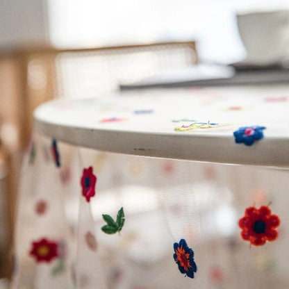 Charming Floral Lace Table Cover for Elegant Dining