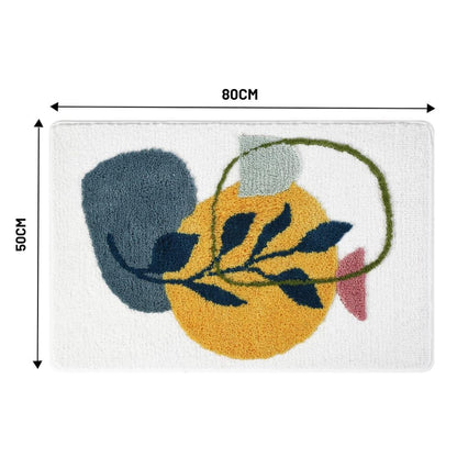 Charming Botanical Non-Slip Bath Mat for Safety and Style