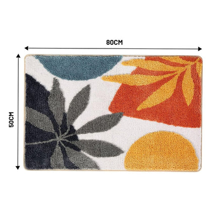 Charming Botanical Non-Slip Bath Mat for Safety and Style