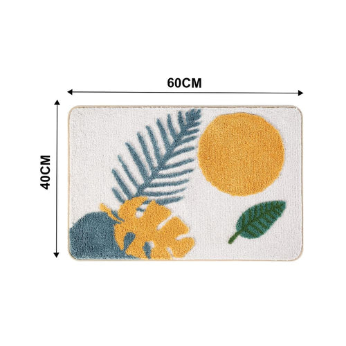 Charming Botanical Non-Slip Bath Mat for Safety and Style