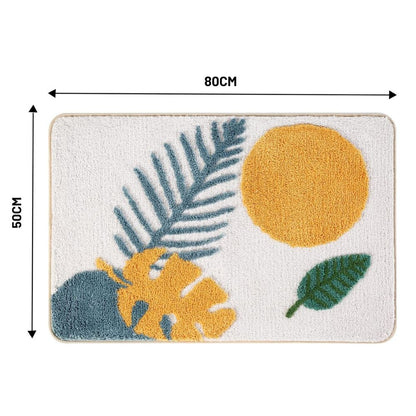 Charming Botanical Non-Slip Bath Mat for Safety and Style