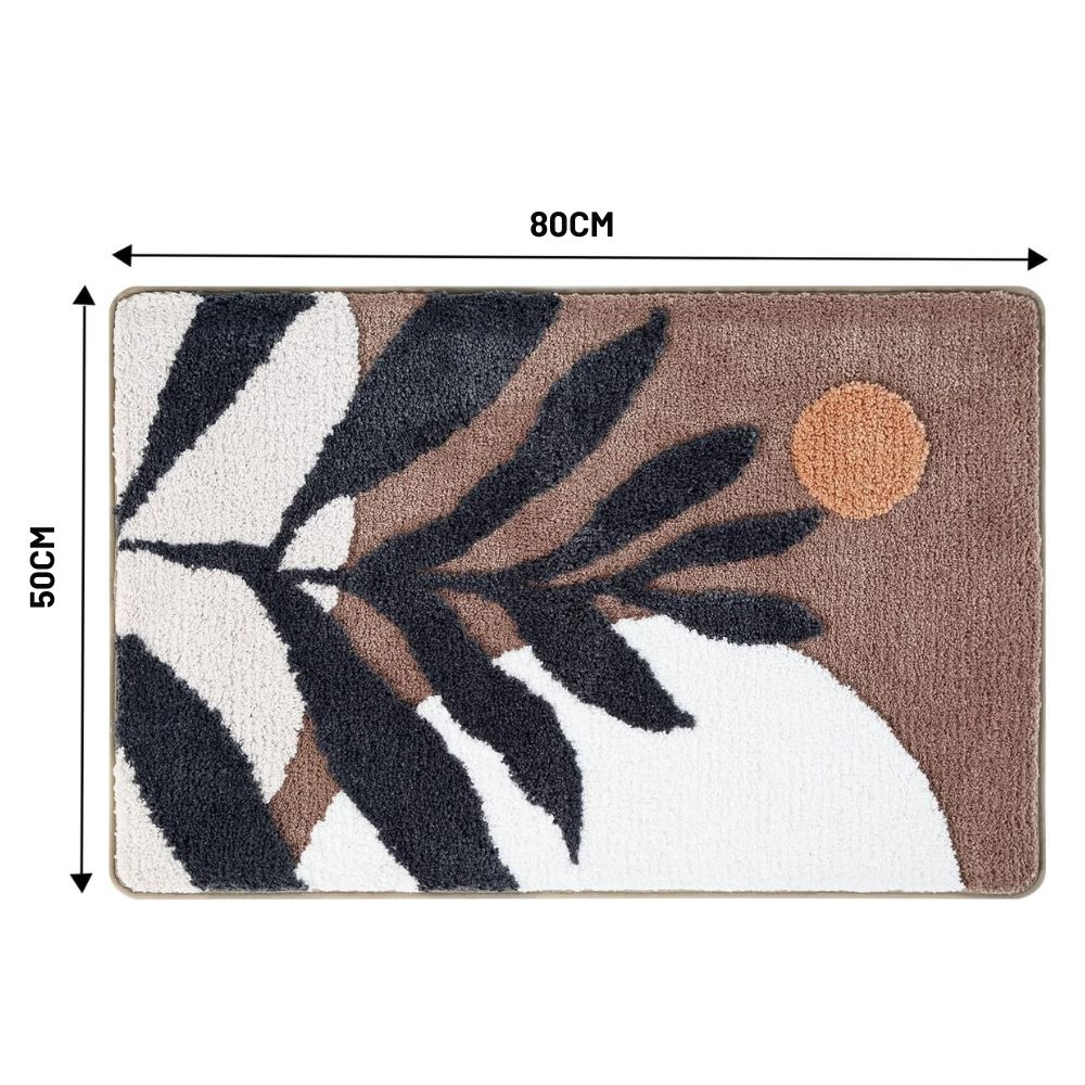 Charming Botanical Non-Slip Bath Mat for Safety and Style