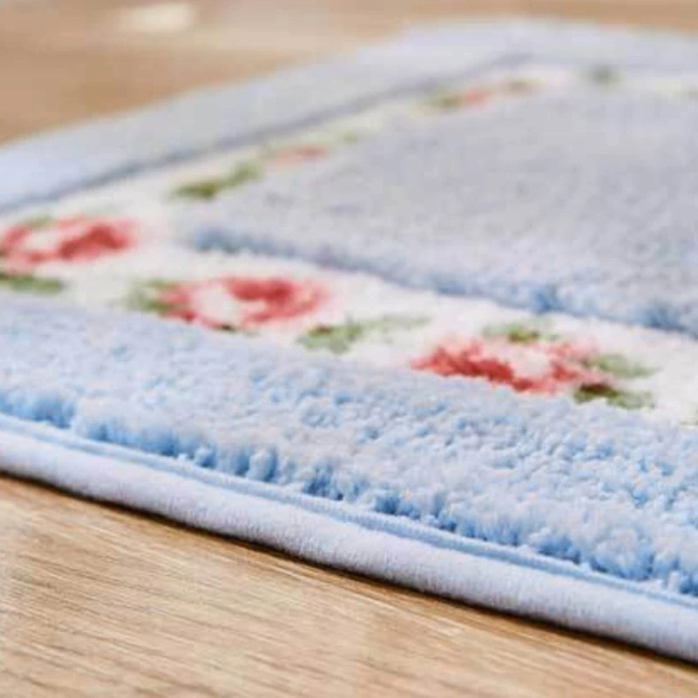 Elegant Floral Soft Bath Rug for Every Home