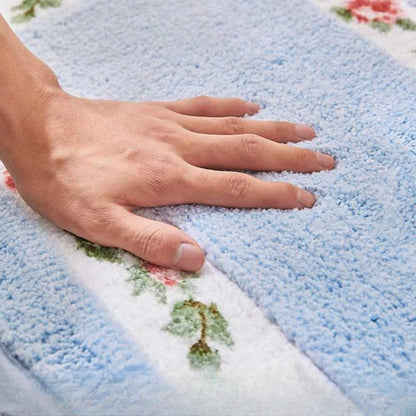 Elegant Floral Soft Bath Rug for Every Home