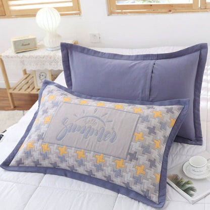 Charming Floral Design Cotton Pillowcases | Set of 2