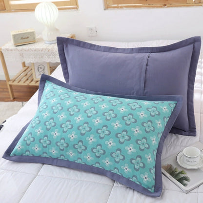 Charming Floral Design Cotton Pillowcases | Set of 2