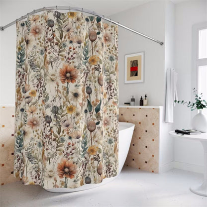 Elegant Flora Shower Curtain for a Chic Bathroom Makeover