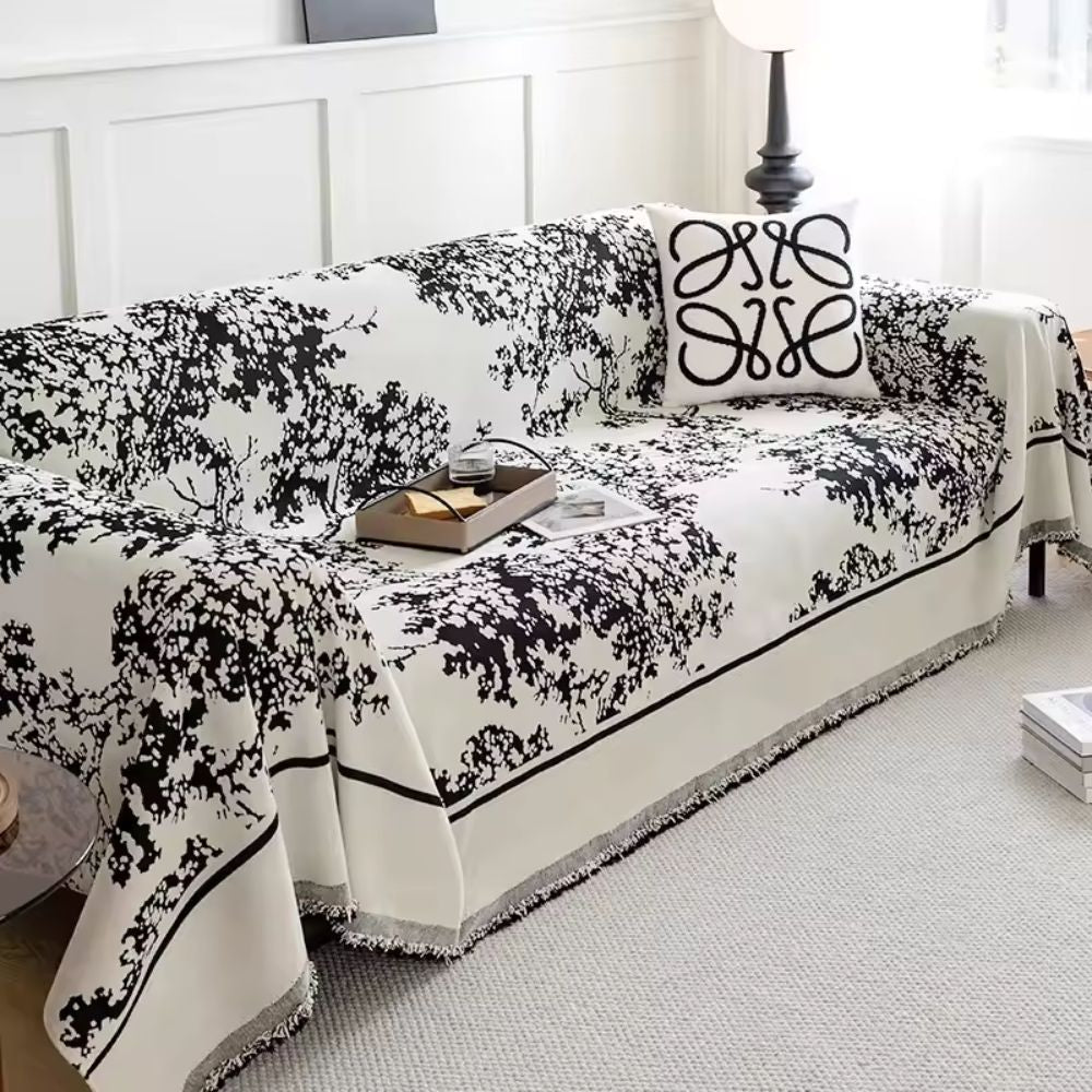 Elegant Floral Couch Protector for Cozy Living Spaces