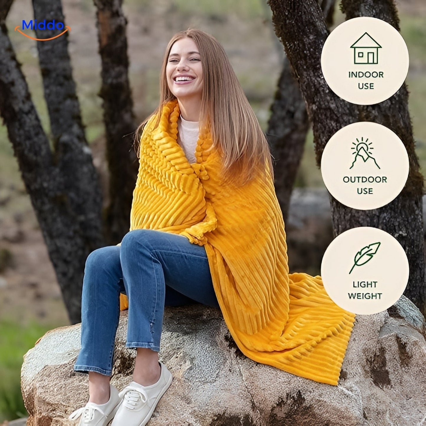 Cozy Fleece Blanket | Elegant Cover for Year-Round Comfort