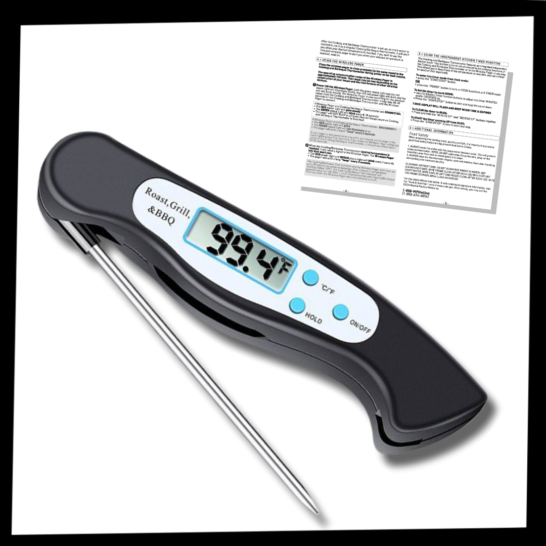 Foldable Digital Instant Read Food Thermometer