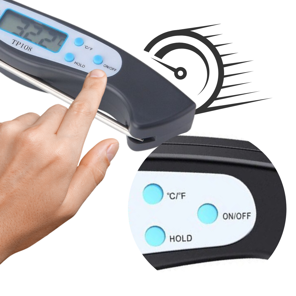 Foldable Digital Instant Read Food Thermometer