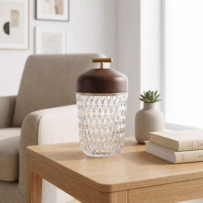 Portable Ambient Table Lamp with Crystal Design