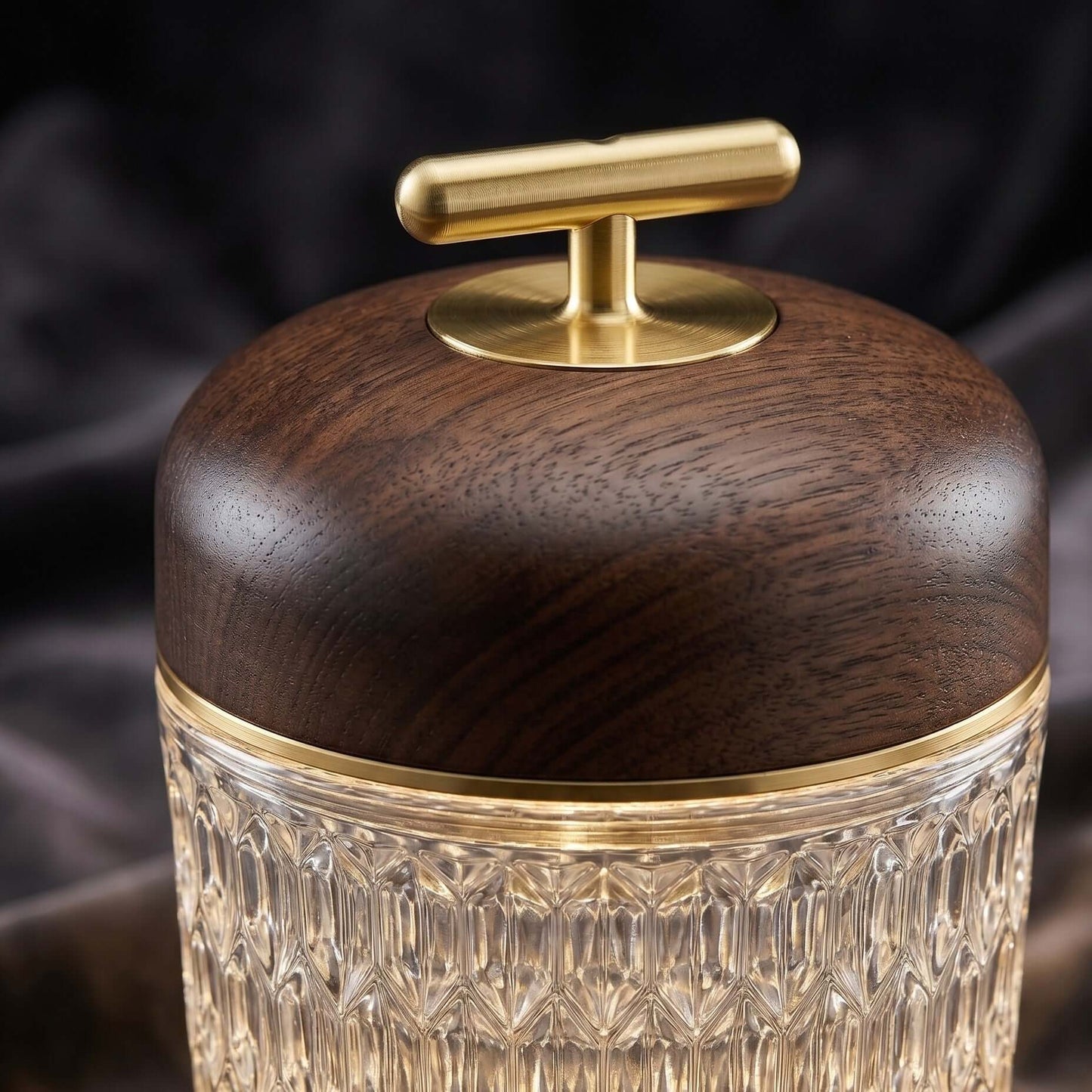 Portable Ambient Table Lamp with Crystal Design