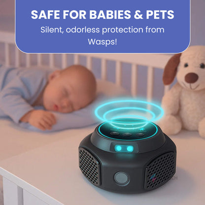 Ultrasonic Wasp and Hornet Repellent Plug-In – Chemical-Free Home Protection for 3200 sq. ft.