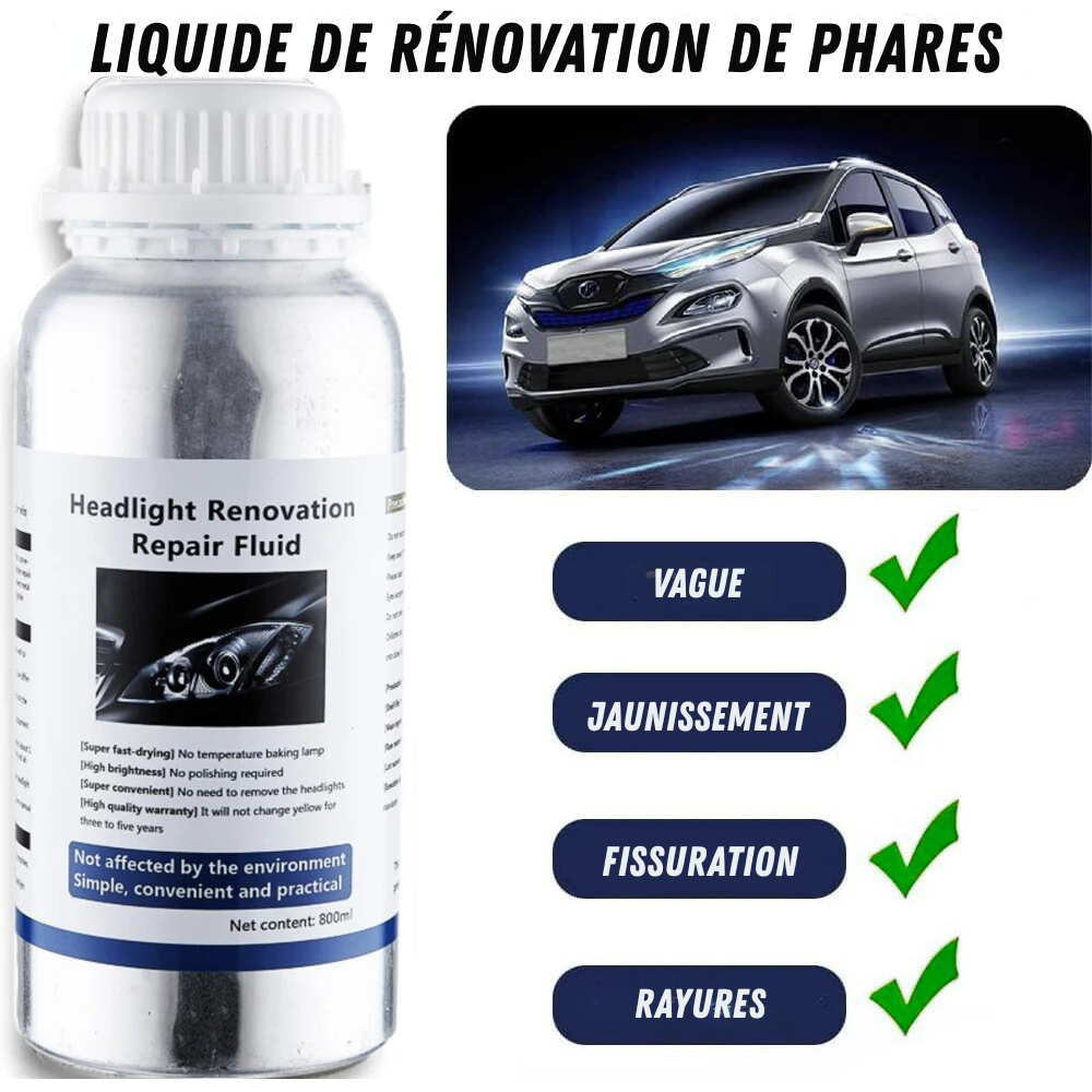 LED Headlight Restoration Kit for Clear Vision