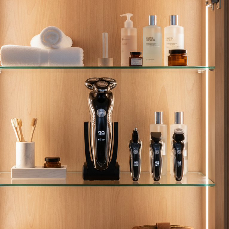 Electric Wet and Dry Shaver - Waterproof and Skin-Friendly Design